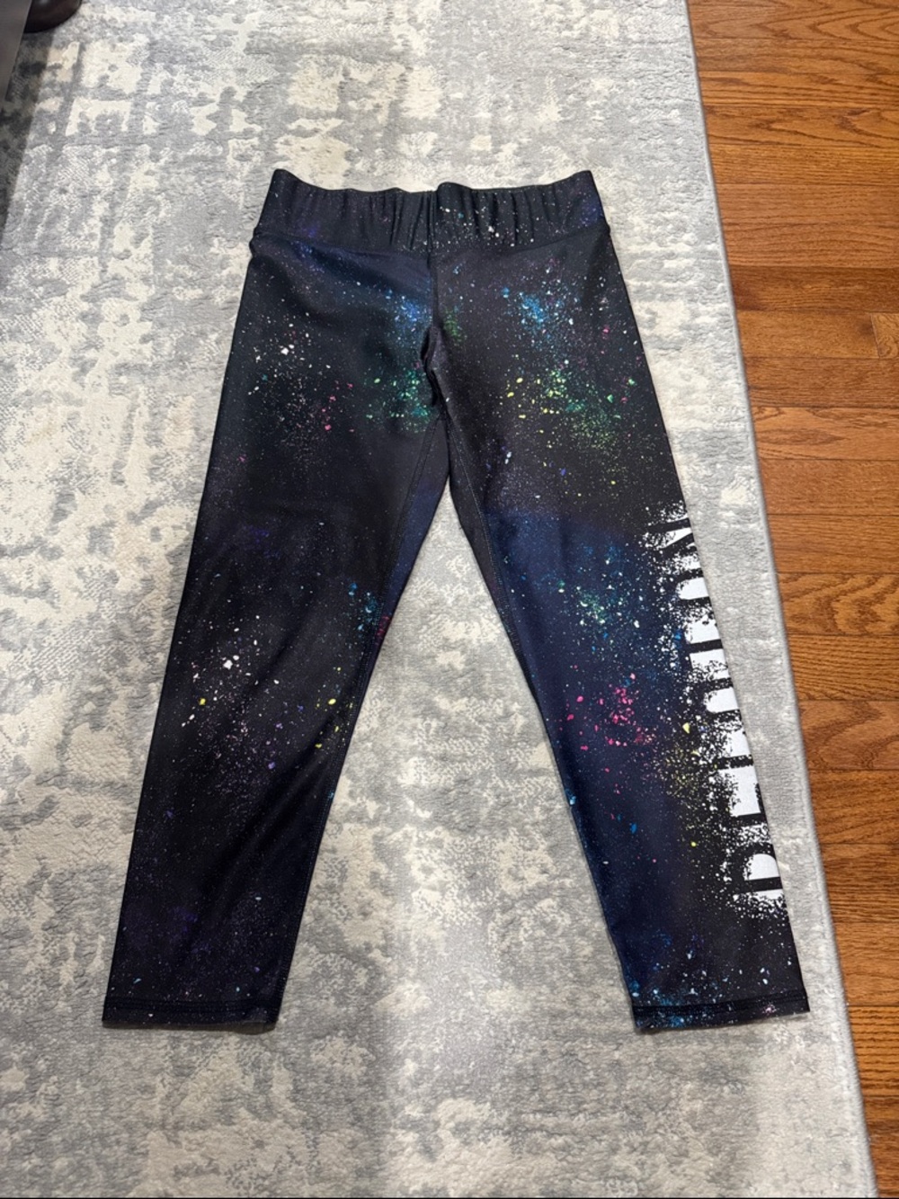 Vintage Peloton Terez Collab Neon Paint Splatter Capri